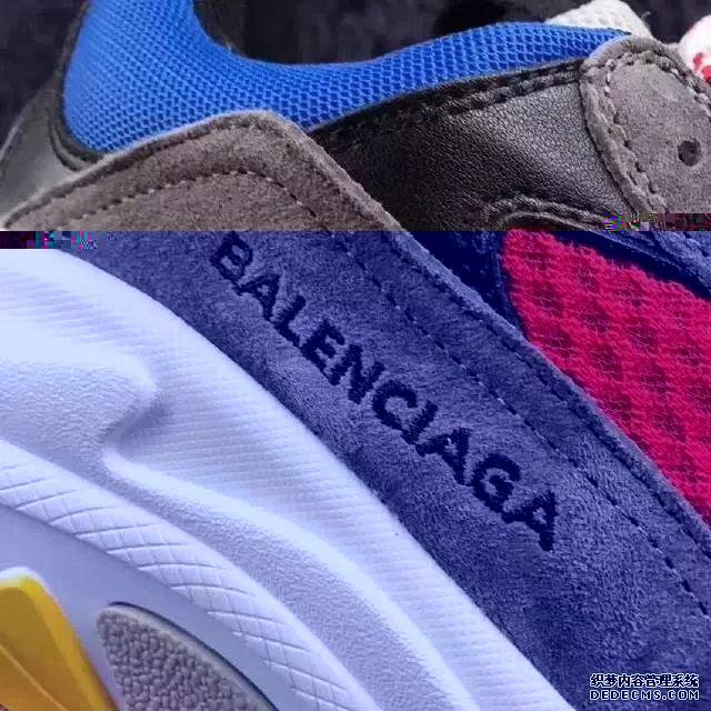 巴黎世家老爹鞋真假对比 Balenciaga Triple-S鉴定方法